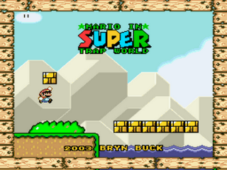 Super Trap World Demo 1 Title Screen